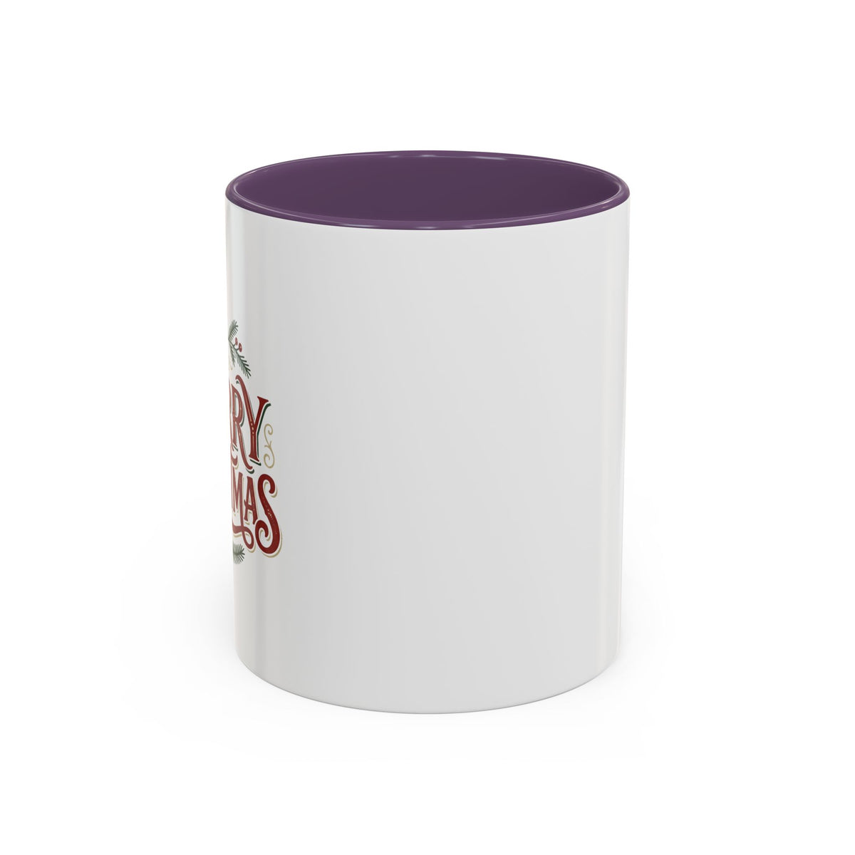 Merry Christmas Accent Coffee Mug (11/15oz) — Festive Holiday Tea & Coffee Cup