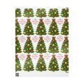 Christmas Tree Wrapping Paper – Festive Holiday Gift Wrap with 'Tis the Season' Design