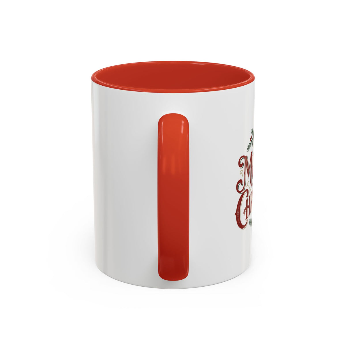 Merry Christmas Accent Coffee Mug (11/15oz) — Festive Holiday Tea & Coffee Cup