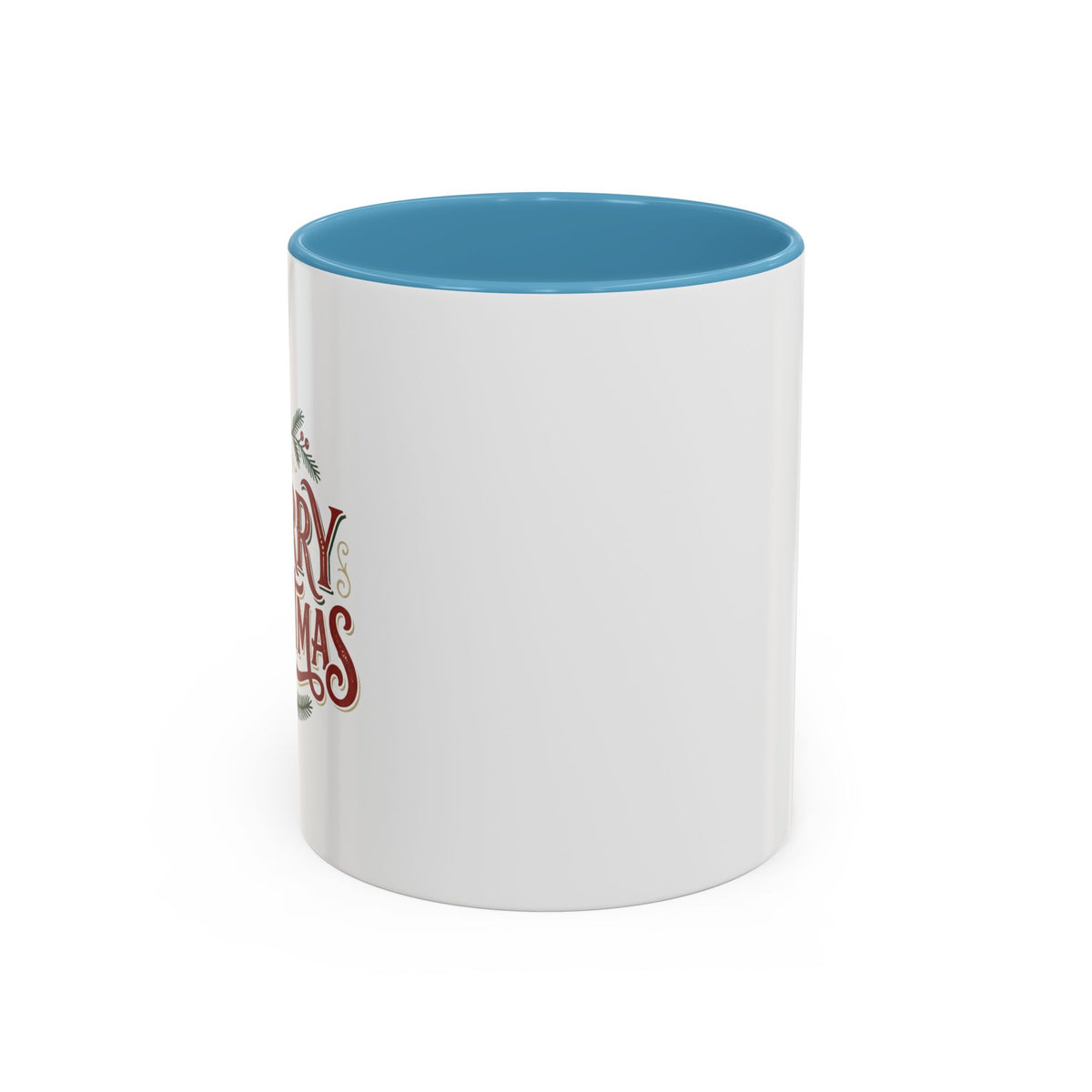 Merry Christmas Accent Coffee Mug (11/15oz) — Festive Holiday Tea & Coffee Cup