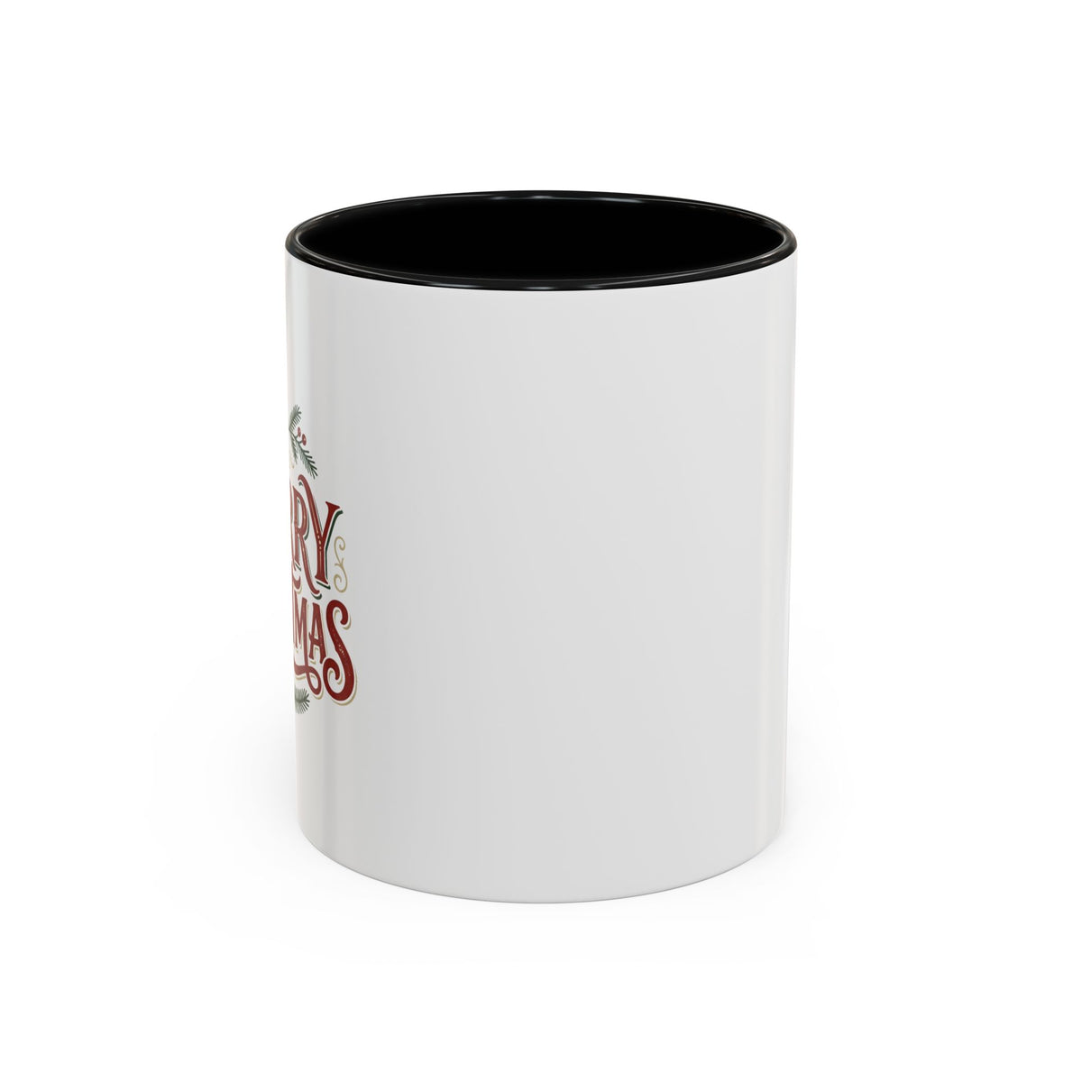 Merry Christmas Accent Coffee Mug (11/15oz) — Festive Holiday Tea & Coffee Cup