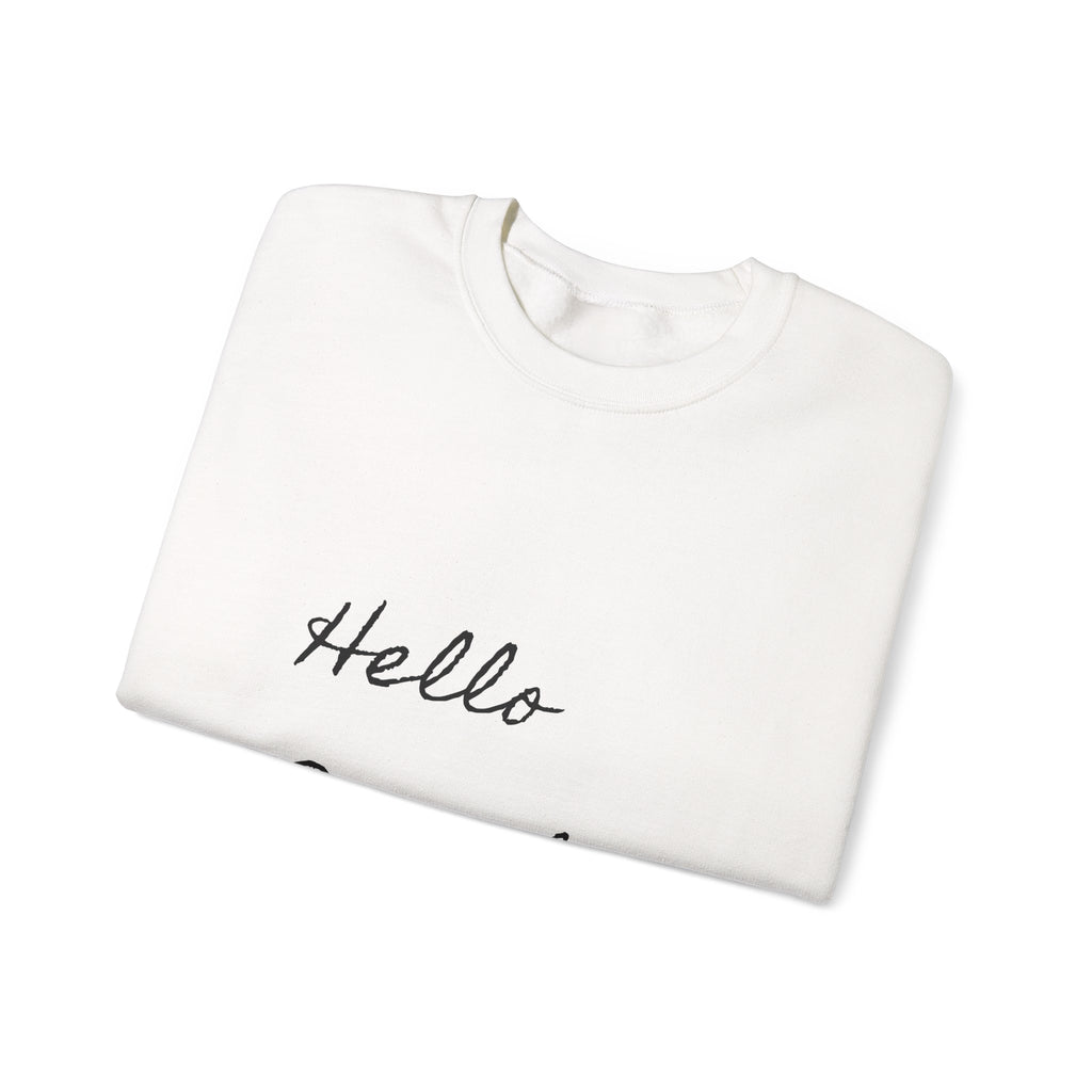 Crewneck Sweatshirt – "Hello Pumpkin" Script Fall Sweatshirt