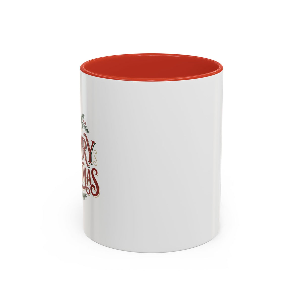 Merry Christmas Accent Coffee Mug (11/15oz) — Festive Holiday Tea & Coffee Cup