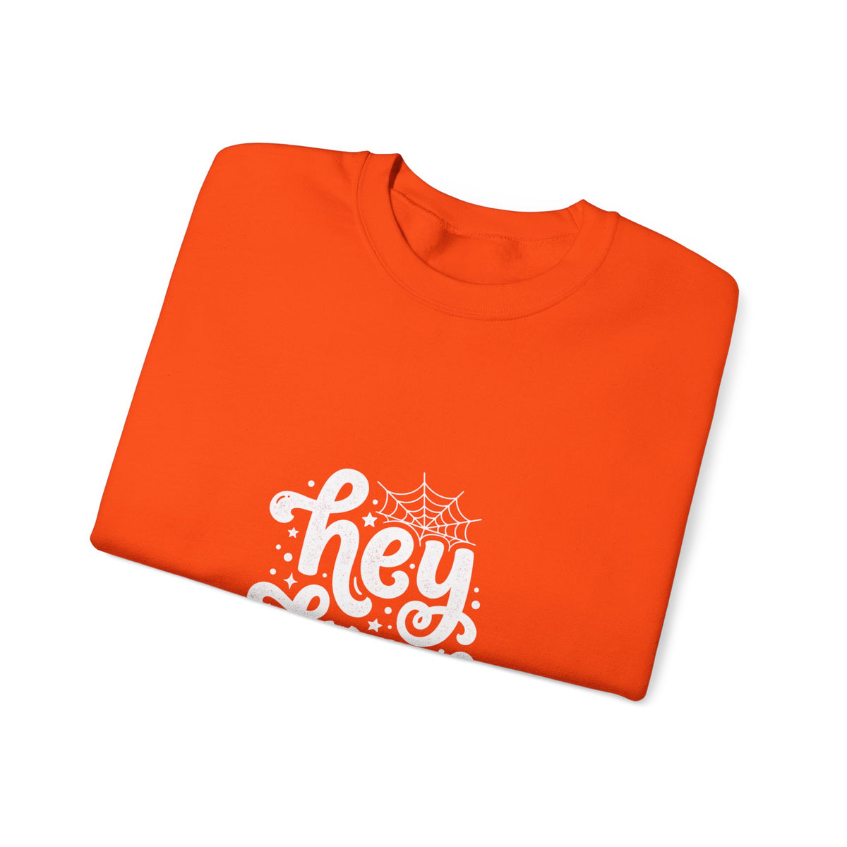 Hey Boo Sweatshirt — Halloween Cute Ghost Graphic Crewneck