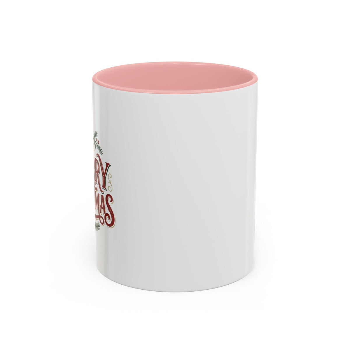 Merry Christmas Accent Coffee Mug (11/15oz) — Festive Holiday Tea & Coffee Cup