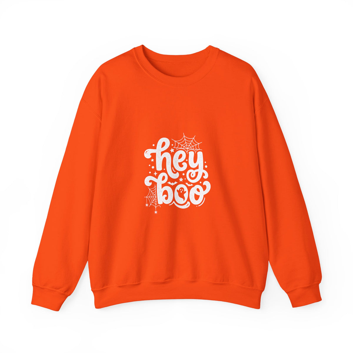 Hey Boo Sweatshirt — Halloween Cute Ghost Graphic Crewneck