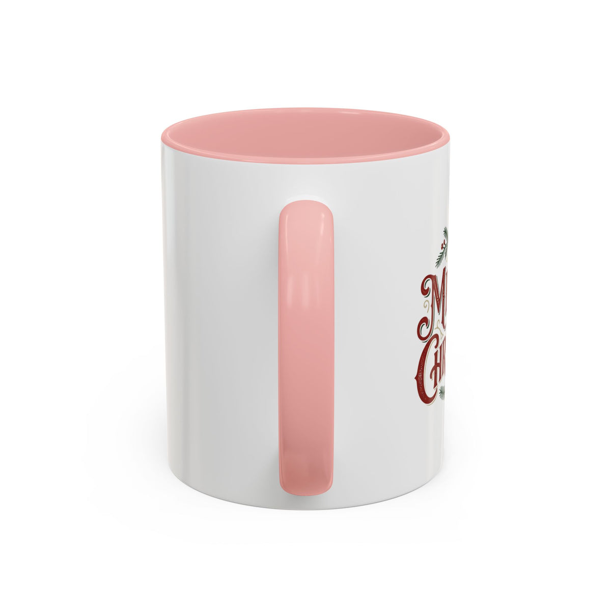 Merry Christmas Accent Coffee Mug (11/15oz) — Festive Holiday Tea & Coffee Cup