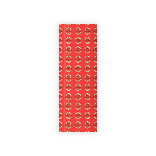 Christmas Gift Wrap Roll — Red 'Merry Christmas' Pattern