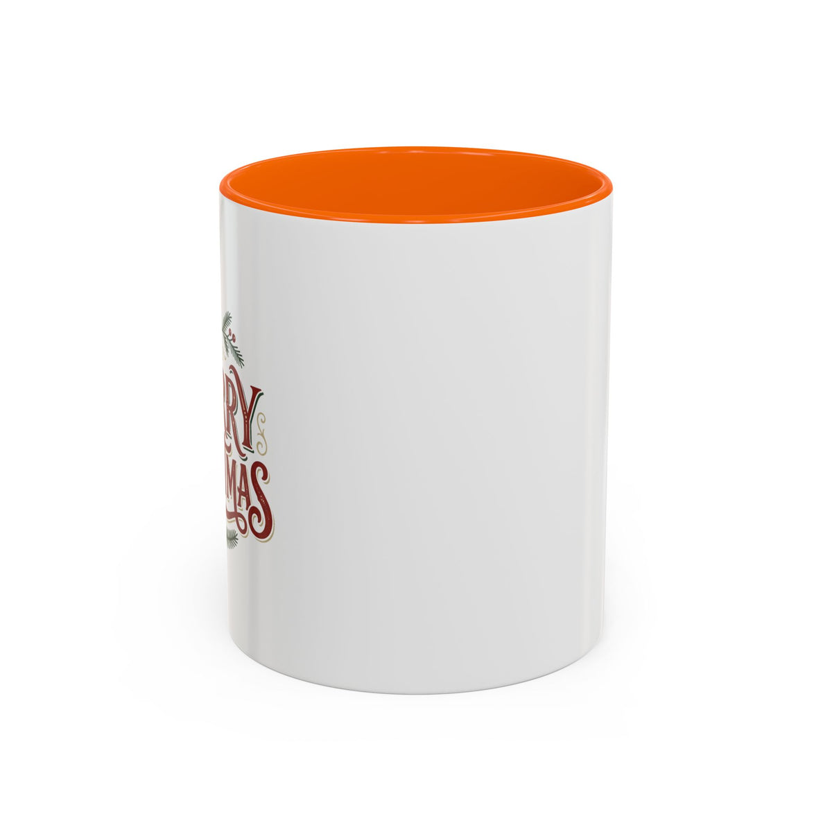 Merry Christmas Accent Coffee Mug (11/15oz) — Festive Holiday Tea & Coffee Cup
