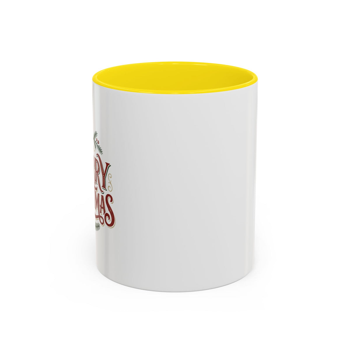 Merry Christmas Accent Coffee Mug (11/15oz) — Festive Holiday Tea & Coffee Cup