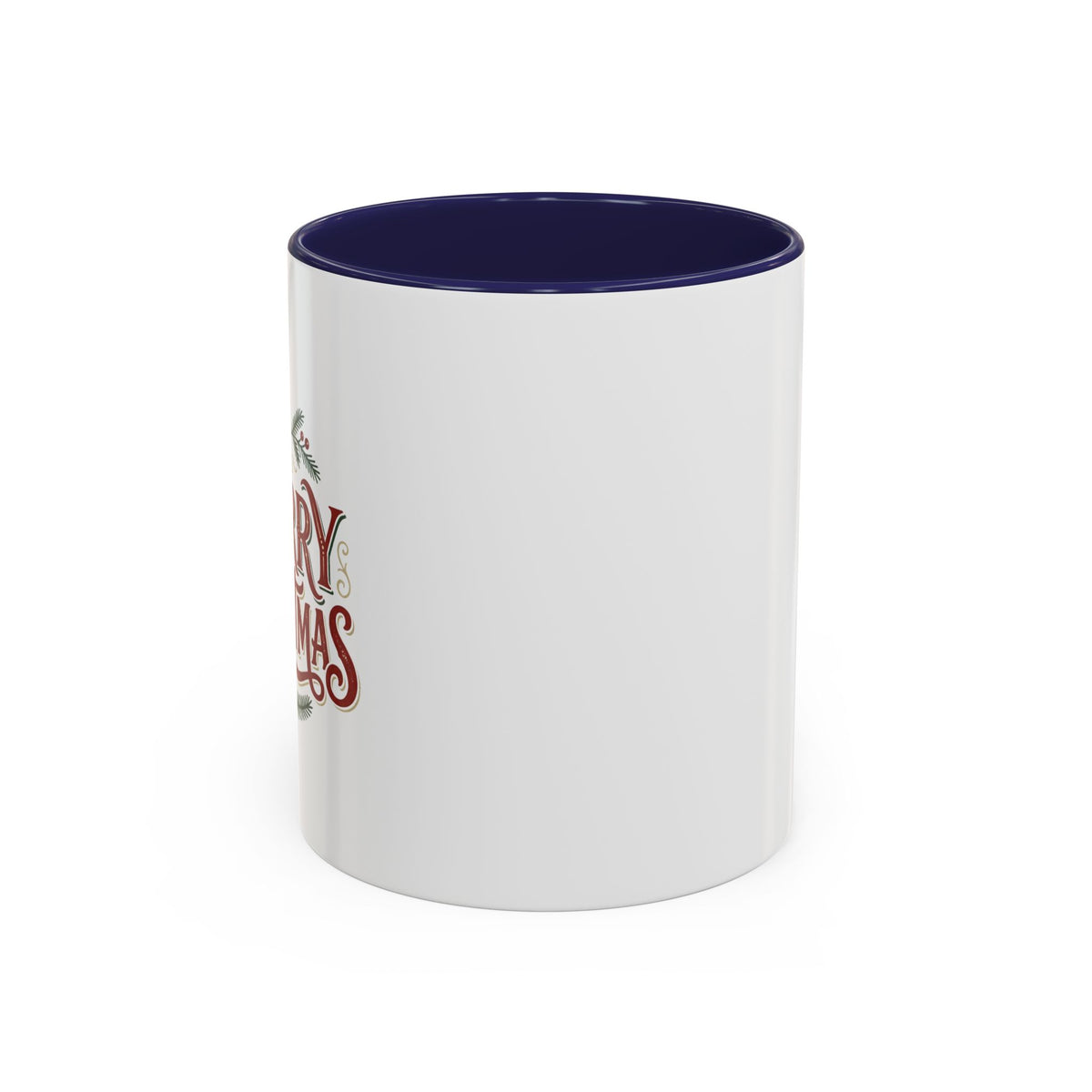 Merry Christmas Accent Coffee Mug (11/15oz) — Festive Holiday Tea & Coffee Cup